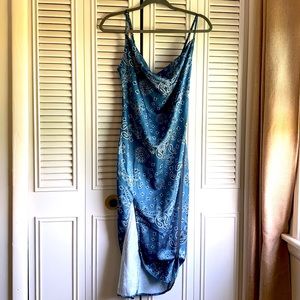 PLT Cowl Satin Dress